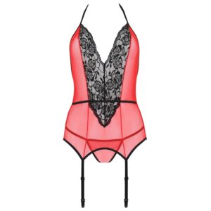 Passion-Peonia Korsett Erotic Line Rot · Spicy Dessous & Bodystockings (Bild 3)