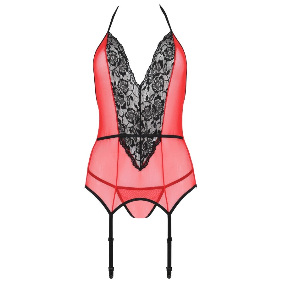 Passion-Peonia Korsett Erotic Line Rot · Spicy Dessous & Bodystockings (Bild 3)