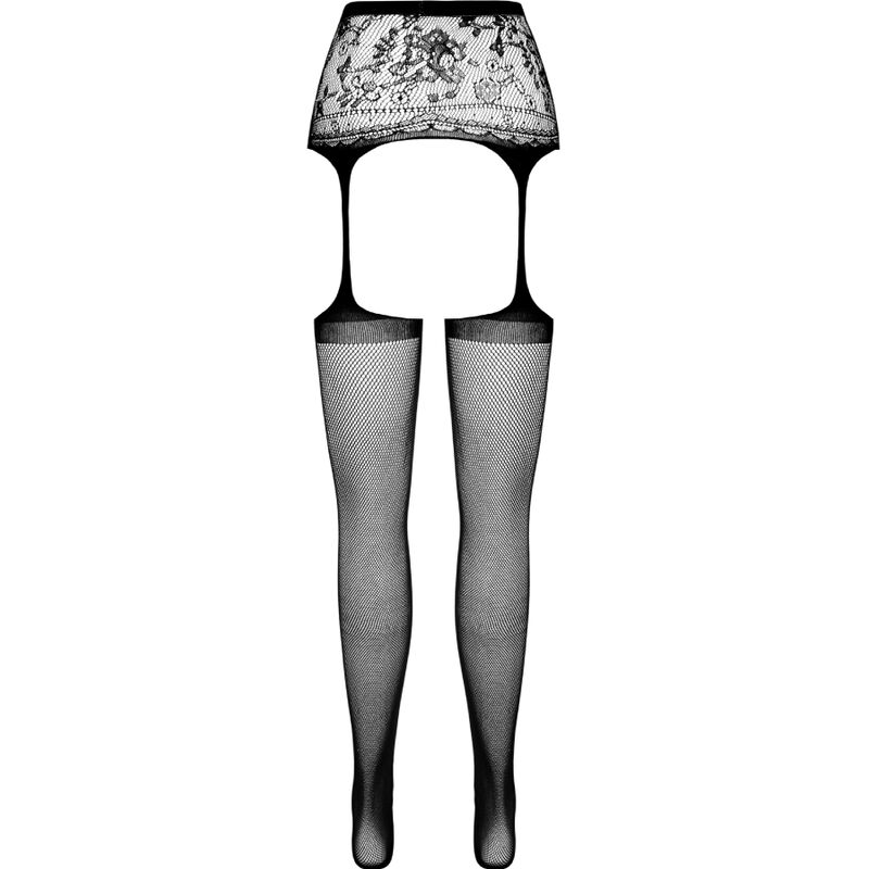 Passion-S028 Strümpfe mit Öffnung und Portjartier · Spicy Dessous & Bodystockings (Bild 3)