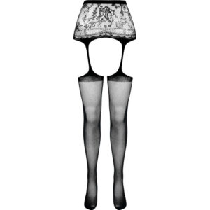 Passion-S028 Strümpfe mit Öffnung und Portjartier · Spicy Dessous & Bodystockings (Bild 7)