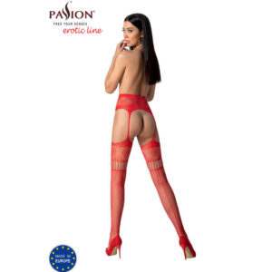 Passion-S030 Strümpfe mit Decoupage · Spicy Dessous & Bodystockings (Bild 5)