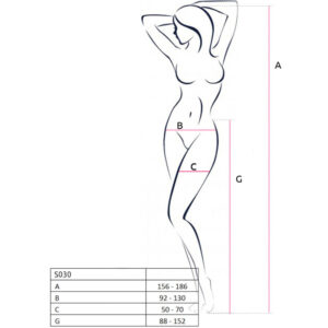 Passion-S030 Strümpfe mit Decoupage · Spicy Dessous & Bodystockings (Bild 4)