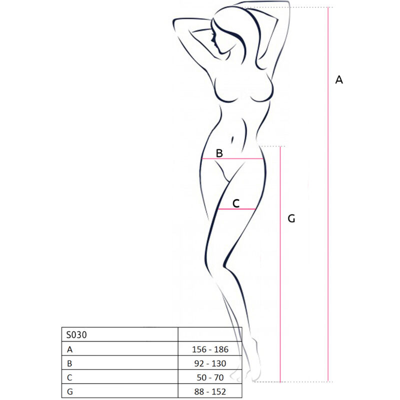 Passion-S030 Strümpfe mit Decoupage · Spicy Dessous & Bodystockings (Bild 4)