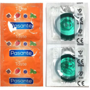 Pasante-Kondome Minzaroma, Packung 144 Stk.-Latex