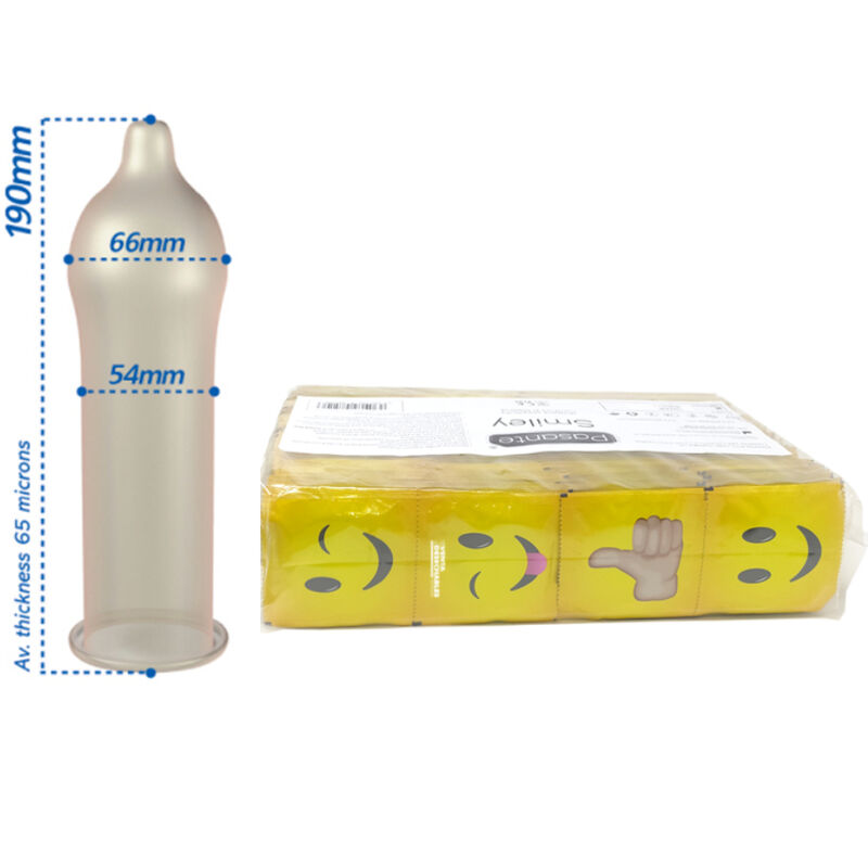 Pasante-Kondom Smiley, Beutel 144 Stk.-Latex · Kondome (Bild 3)