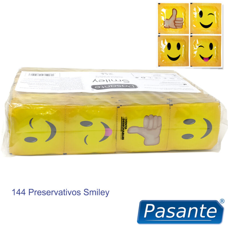 Pasante-Kondom Smiley, Beutel 144 Stk.-Latex · Kondome (Bild 2)