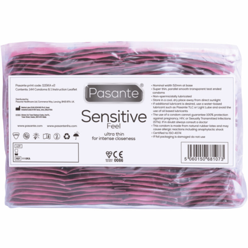 Pasante-Kondome Sensitive 144 Stk.-Milch-Paket · Kondome (Bild 3)