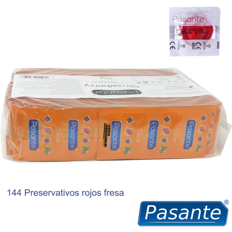 Pasante-Kondome mit Erdbeeraroma, 144 Stk.-Lactice-Paket · Kondome (Bild 3)