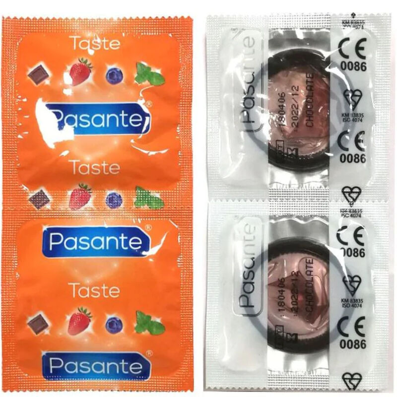 Pasante-Aromatisierte Kondome Chocolate Temptation Schokolade, 144