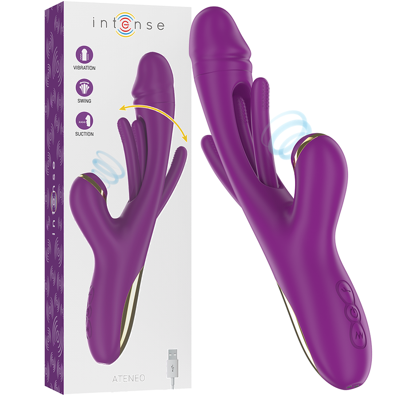 Intense High Tech-Ateneo Multifunktions-Vibrator Wiederaufladbar 7