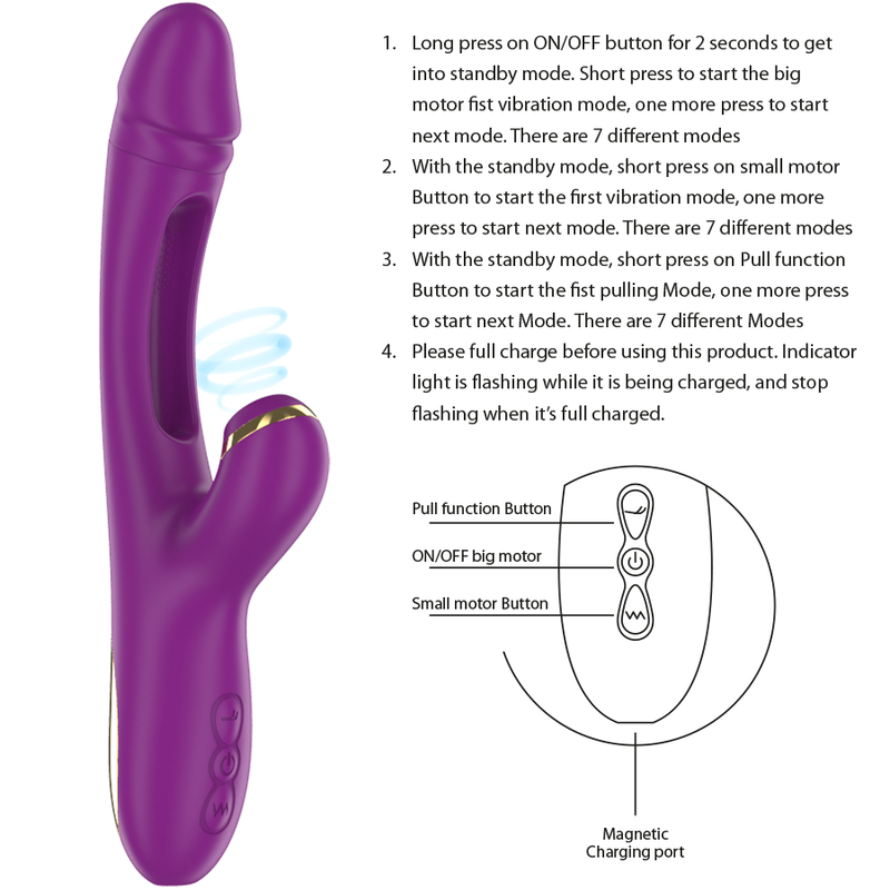 Intense High Tech-Athen Vibrator Multifunktionalität Wiederaufladbar 7 · Vibratoren (Bild 3)