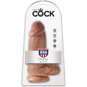 King Cock-Chubby Realistischer Penis 23 cm Caramel-PVC, Saugnapf · Strap-on & Harness (Bild 6)