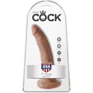 King Cock-Realistischer Penis 17.5 cm Caramel-Silikon, Wasserdicht · Strap-on & Harness (Bild 5)