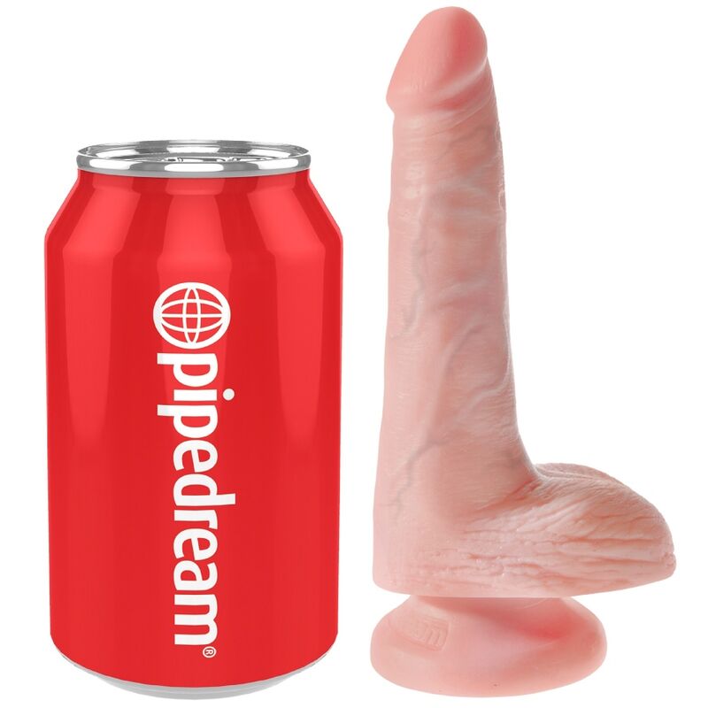 King Cock-Pipedreams King Cock Realistischer Penis mit Hoden 13.5 cm