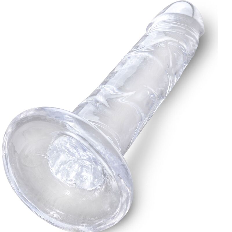King Cock-Realistischer Penis Transparent 15.5 cm-TPE, Wasserdicht · Strap-on & Harness (Bild 3)