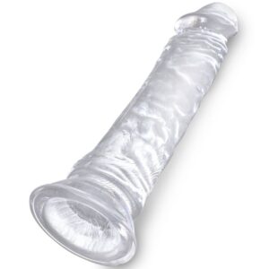 King Cock-Dildo Realistisch Transparent 19.7 cm-TPE, Wasserdicht · Strap-on & Harness (Bild 3)