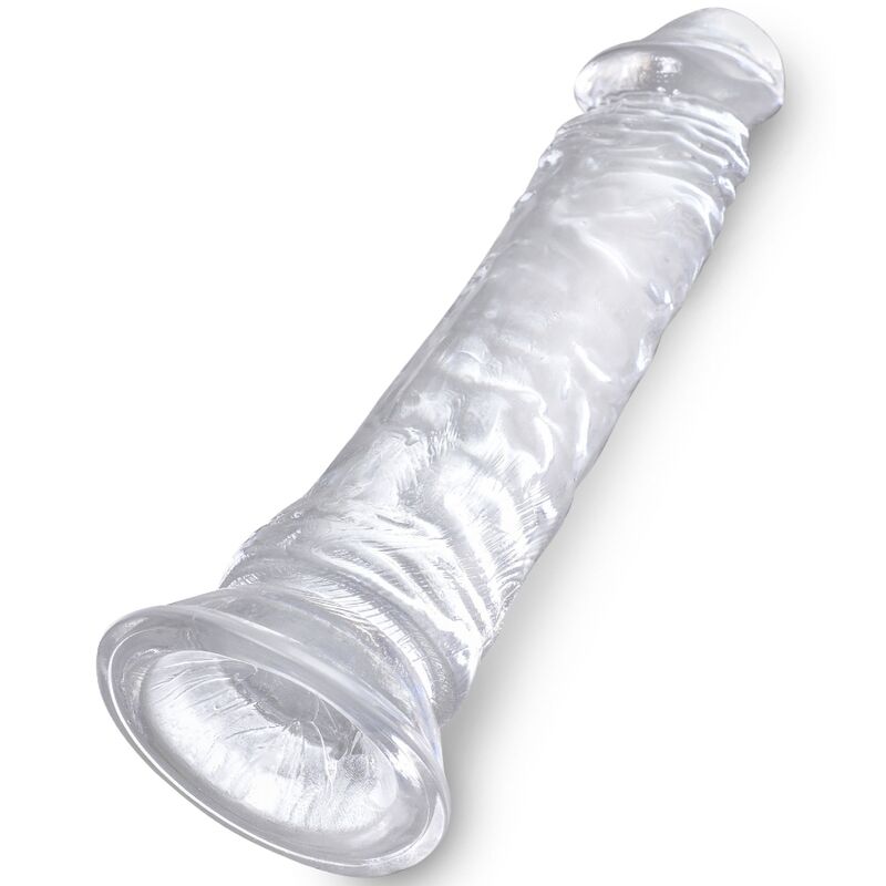 King Cock-Dildo Realistisch Transparent 19.7 cm-TPE, Wasserdicht · Strap-on & Harness (Bild 3)