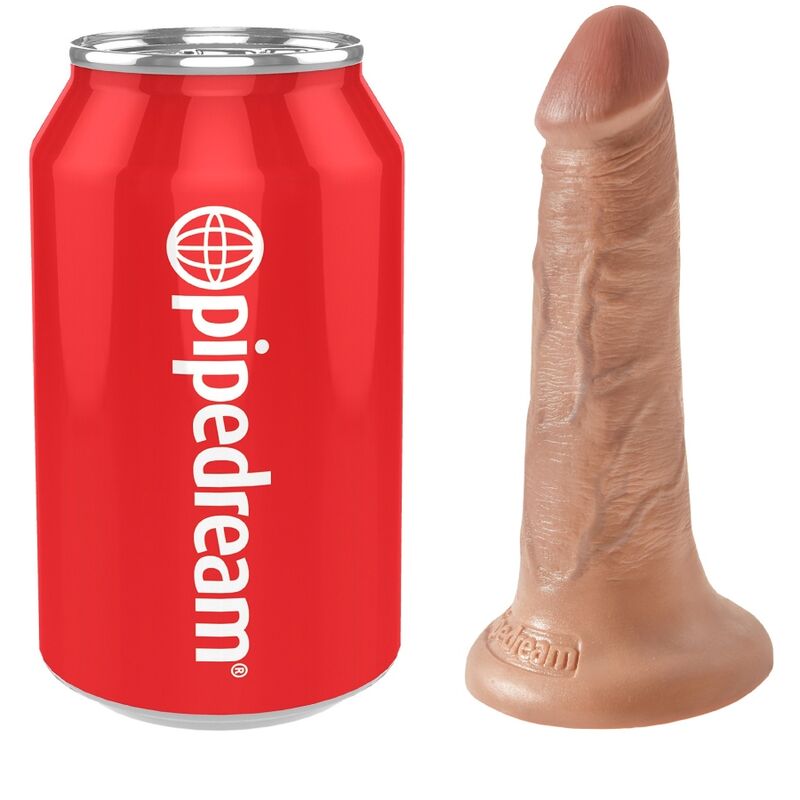 King Cock-Realistischer Dildo 12 cm Karamell-PVC, Saugnapf