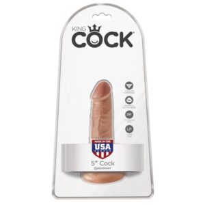 King Cock-Dildo Realistisch 12 cm Caramel-PVC, Saugnapf · Strap-on & Harness (Bild 4)