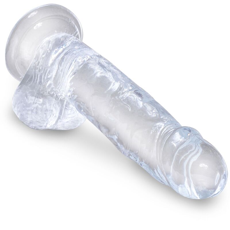 King Cock-Clear Realistische Transparent Penis mit Hoden, 15.2 cm · Strap-on & Harness (Bild 3)