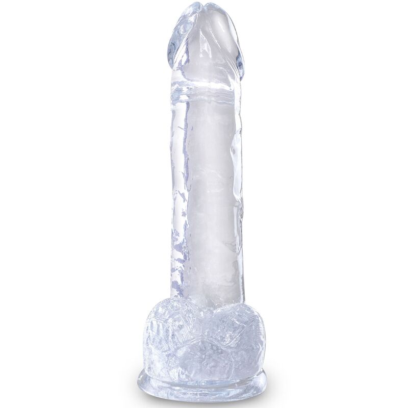 King Cock-Clear Realistische Transparent Penis mit Hoden, 15.2 cm · Strap-on & Harness (Bild 2)