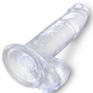 King Cock-Clear Realistische Transparent Penis mit Hoden, 15.2 cm · Strap-on & Harness (Bild 4)