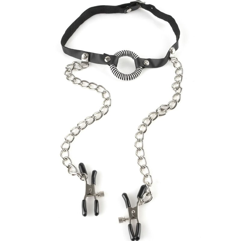 Fetish Fantasy Series-Pipedreams Gag mit Ring und Klemmen · Bondage & Handschellen (Bild 4)