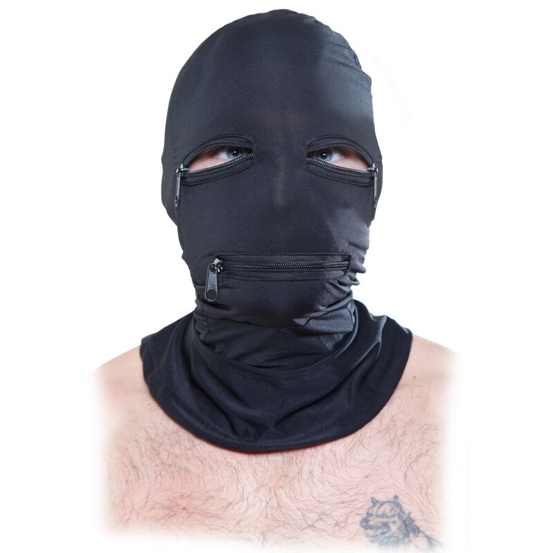 Fetish Fantasy Series-Schwarz-Kappe mit Reißverschluss-Metall · Bondage & Handschellen (Bild 2)