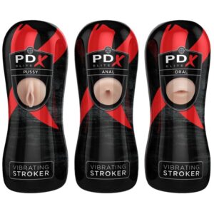 Pdx Elite-Stroker Set 12 Stk.: 6x Vagina, 3x Anal, 3x Oral-TPE · Sextoys (Bild 2)