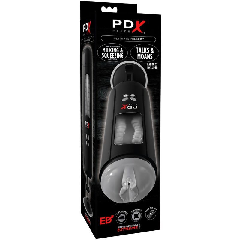 Pdx Elite-Stroker Ultimate Milker mit Silikon Stimme, 10 Geschwindigkeiten · Sextoys