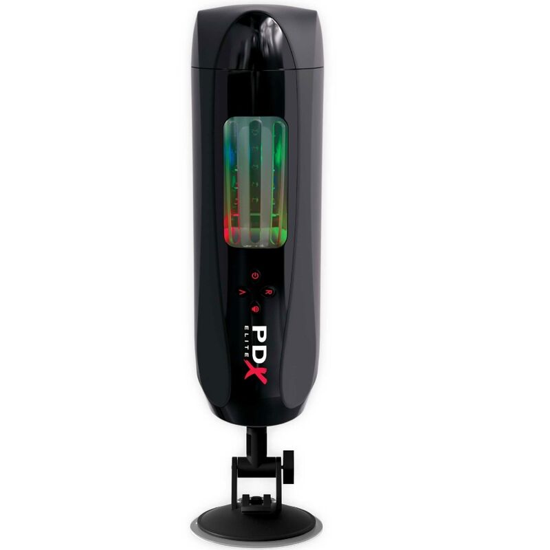 Pdx Elite-Stroker Ultimate Milker 2 Rotation & Vibrator-TPE, 10 · Sextoys