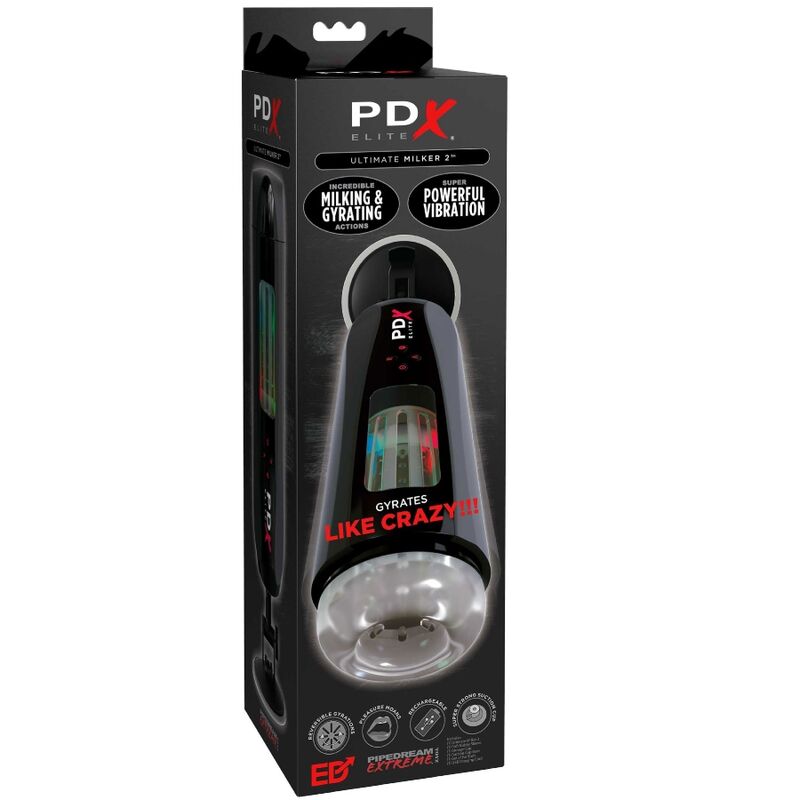 Pdx Elite-Stroker Ultimate Milker 2 Rotation & Vibrator-TPE, 10 · Sextoys (Bild 3)