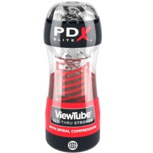 Pdx Elite-Stroker Viewtube 2 Spiralkompression Transparent-TPE