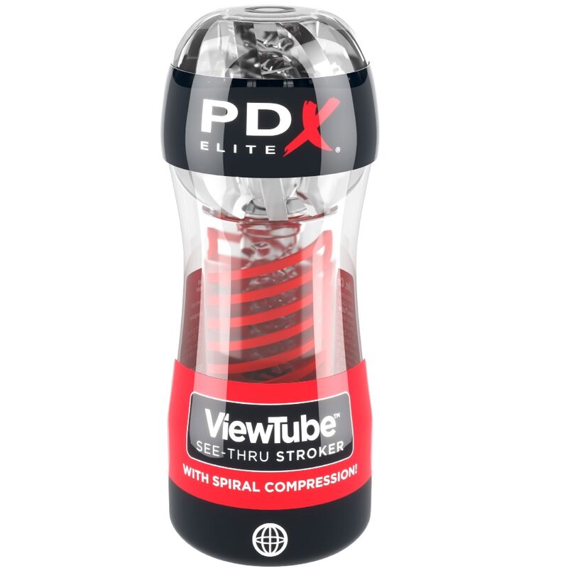 Pdx Elite-Stroker Viewtube 2 Spiralkompression Transparent-TPE · Sextoys