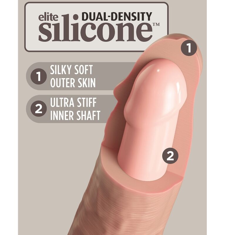King Cock-Realistische Elite Dildo aus Silikon 15.2 cm-Saugnapf · Strap-on & Harness (Bild 5)