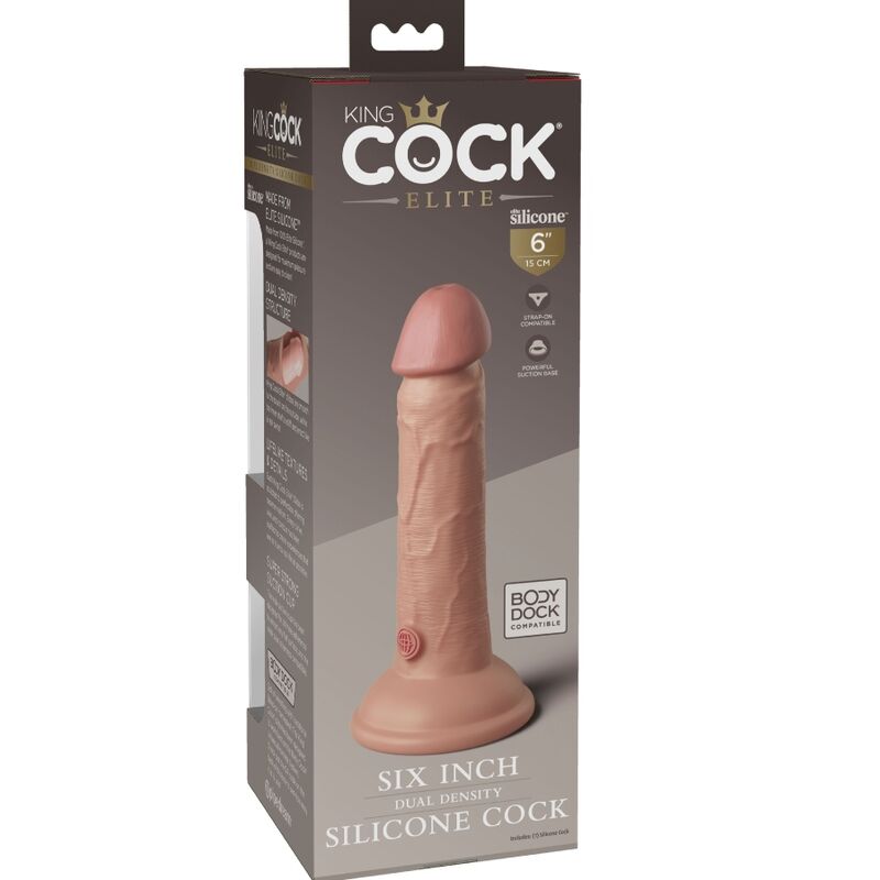 King Cock-Realistische Elite Dildo aus Silikon 15.2 cm-Saugnapf · Strap-on & Harness (Bild 4)