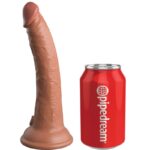 King Cock-Elite Dildo Realist in Silikon 17.8 cm Caramel-Saugnapf · Strap-on & Harness