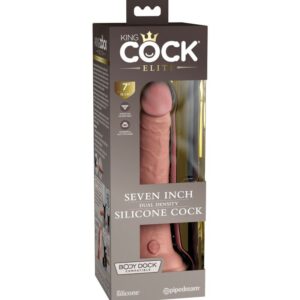 King Cock-Elite Dildo Realist in Silikon, 17.8 cm-Saugnapf · Strap-on & Harness (Bild 3)