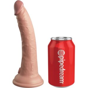 King Cock-Elite Realistischer Dildo aus Silikon, 17.8 cm-Saugnapf