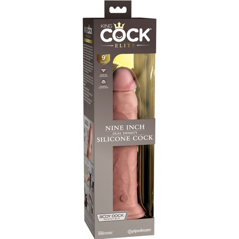 King Cock-Elite Dildo Realistisch in Silikon 23 cm-Saugnapf · Strap-on & Harness (Bild 5)