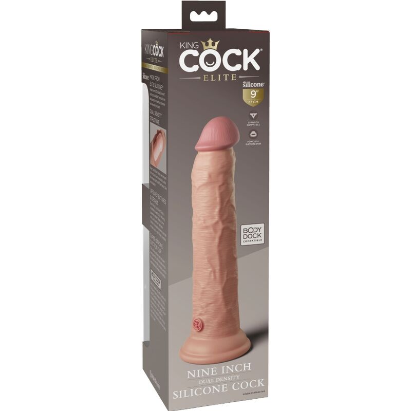 King Cock-Elite Dildo Realistisch in Silikon 23 cm-Saugnapf · Strap-on & Harness (Bild 6)