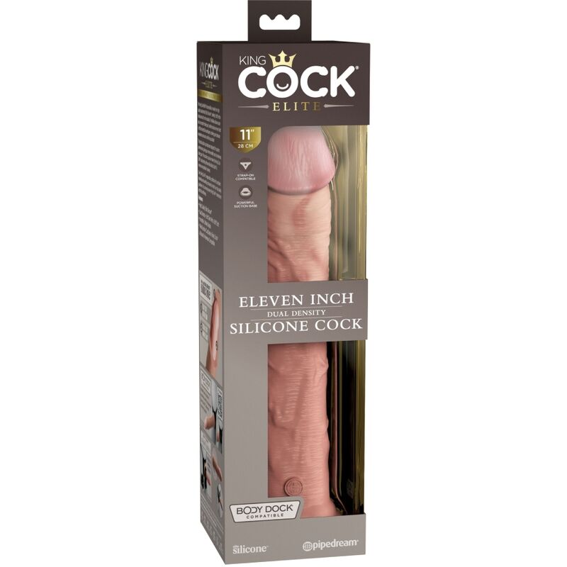 King Cock-Elite Dildo Realist in Silikon 28 cm-Saugnapf · Strap-on & Harness (Bild 3)