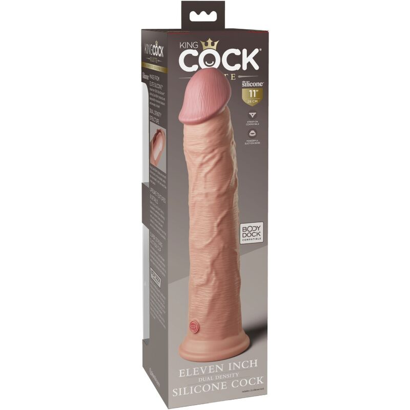 King Cock-Elite Dildo Realist in Silikon 28 cm-Saugnapf · Strap-on & Harness (Bild 2)