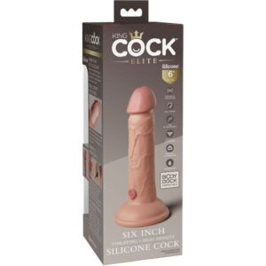 King Cock-Realistische Elite Dildo mit Vibrationen in Silikon, 15.2 cm · Strap-on & Harness (Bild 7)