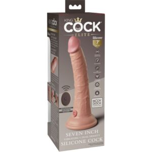 King Cock-Elite Dildo Realistic Vibrator mit Fernbedienung · Strap-on & Harness (Bild 5)