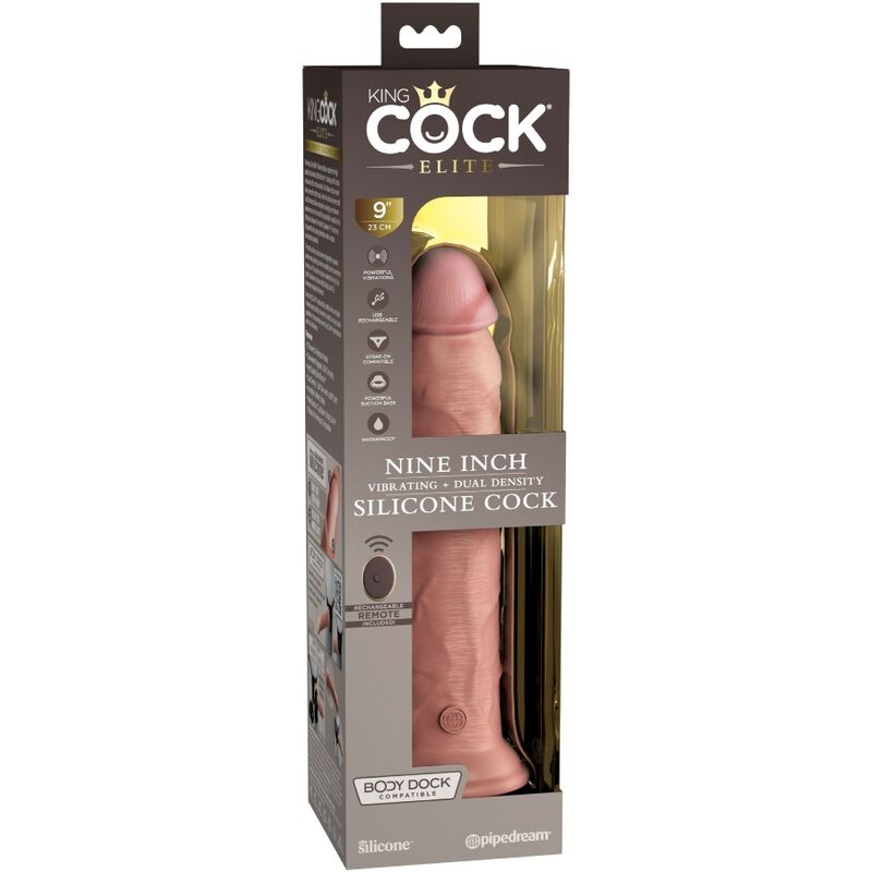 King Cock-Elite Dildo Realistic Vibrator mit Fernbedienung · Strap-on & Harness (Bild 2)