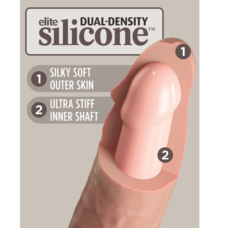 King Cock-Elite Dildo Realistic Vibrator mit Fernbedienung · Strap-on & Harness (Bild 8)