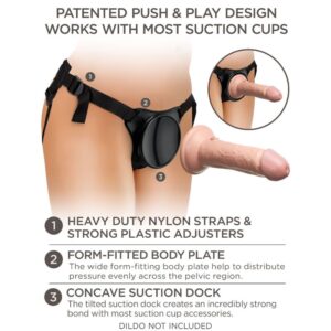 King Cock-Elite Harness Einstellbar für Anfänger-Silikon, Saugnapf · Strap-on & Harness (Bild 7)