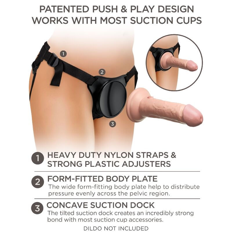 King Cock-Elite Harness Einstellbar für Anfänger-Silikon, Saugnapf · Strap-on & Harness (Bild 7)