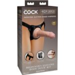 King Cock-Harness Einstellbar Elite mit Dildo 15,2 cm · Strap-on & Harness